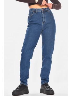 Джинсы женские однотонные синего цвета 207 210782C