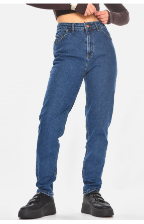 Джинсы женские однотонные синего цвета 207 210782C