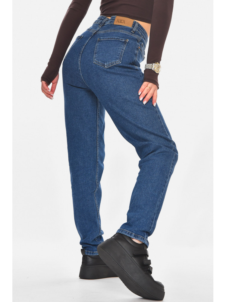 Джинсы женские однотонные синего цвета 207 210782C