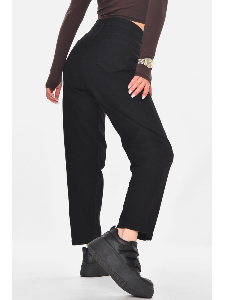 Джинсы женские однотонные черного цвета 1999 210785C