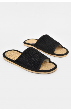 Капці кімнатні чоловічі чорного кольору В60 210786C