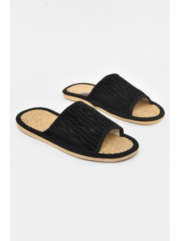 Капці кімнатні чоловічі чорного кольору В60 210786C