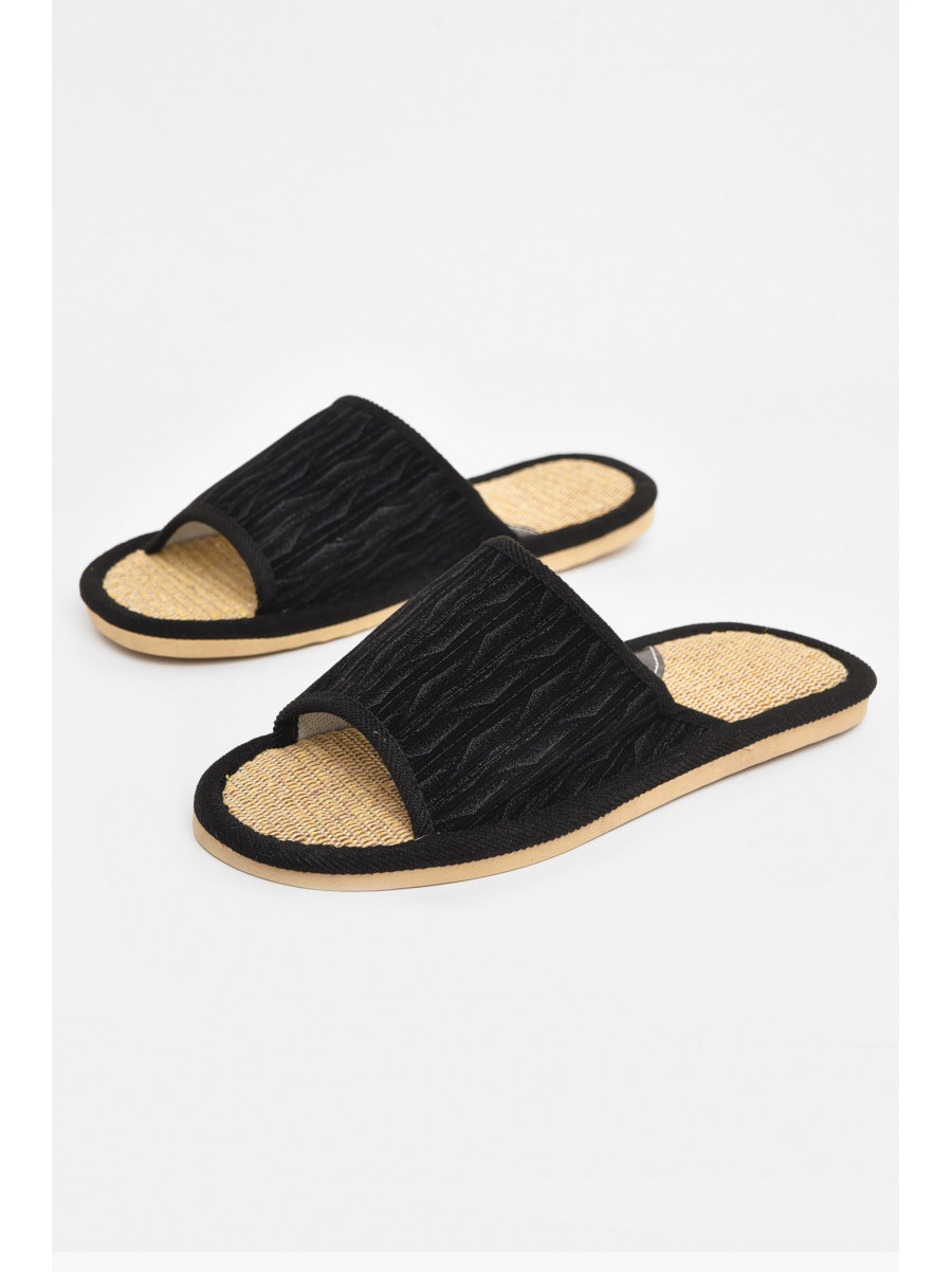 Капці кімнатні чоловічі чорного кольору В60 210786C