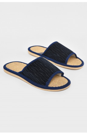 Капці кімнатні чоловічі синього кольору В60 210787C