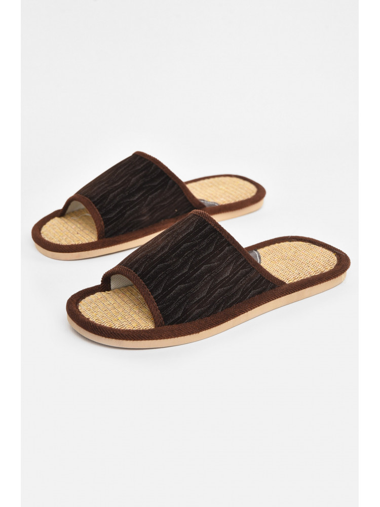 Капці кімнатні чоловічі коричневого кольору В60 210789C