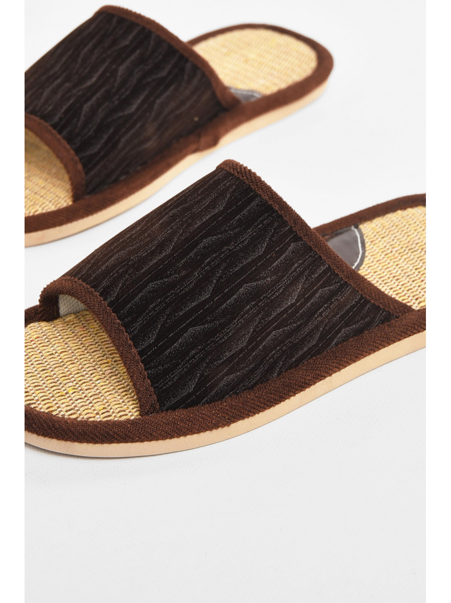 Капці кімнатні чоловічі коричневого кольору В60 210789C