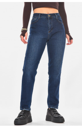 Джинсы женские однотонные синего цвета 1968 210792C