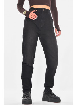 Джинсы женские однотонные черного цвета 3021 210795C