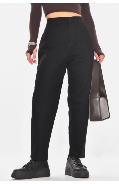 Джинсы женские однотонные черного цвета 1999 210796C