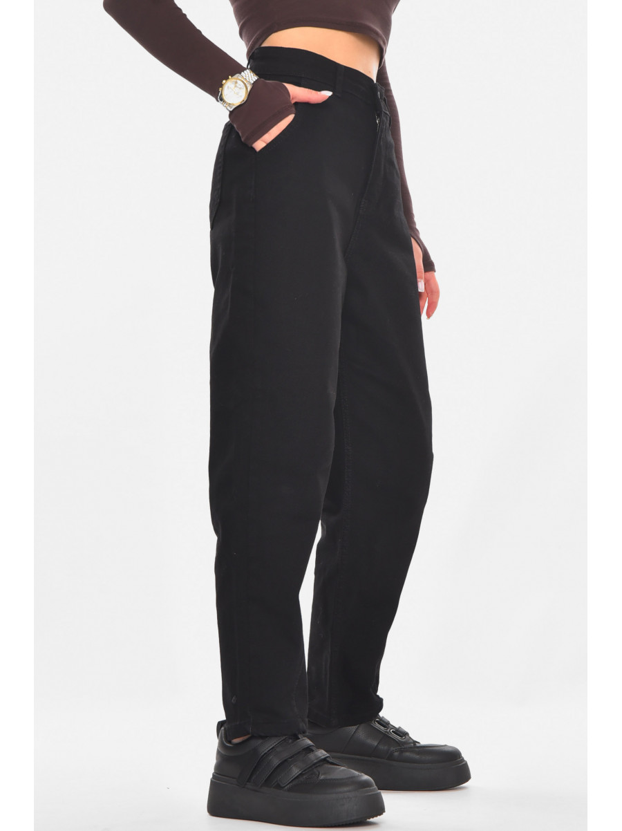 Джинсы женские однотонные черного цвета 1999 210796C