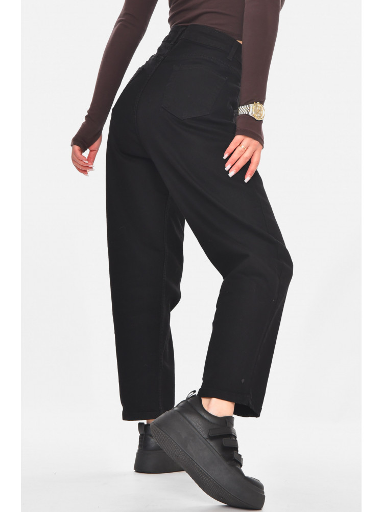 Джинсы женские однотонные черного цвета 1999 210796C