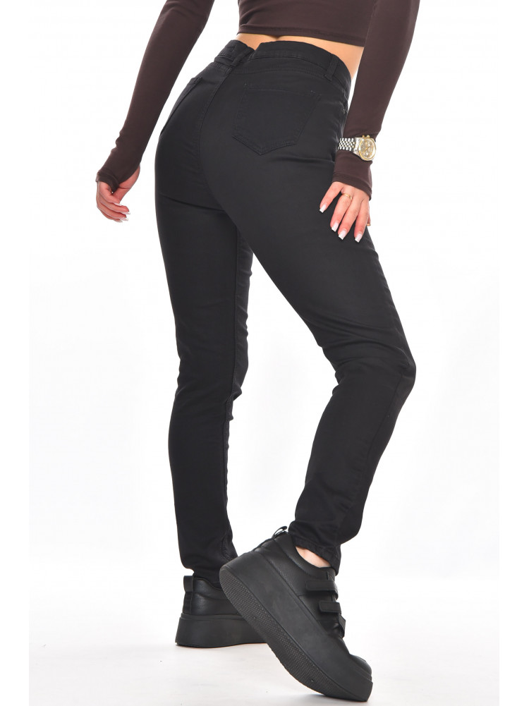 Джинсы женские однотонные черного цвета 826 210798C
