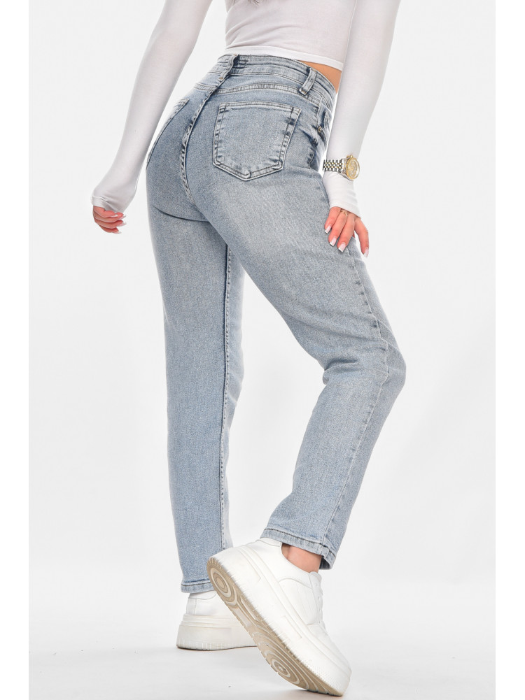 Джинсы женские однотонные голубого цвета 00590 210808C