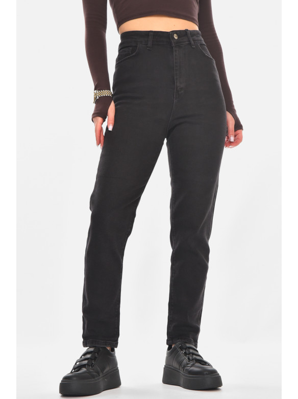 Джинсы женские однотонные черного цвета S5325 210810C