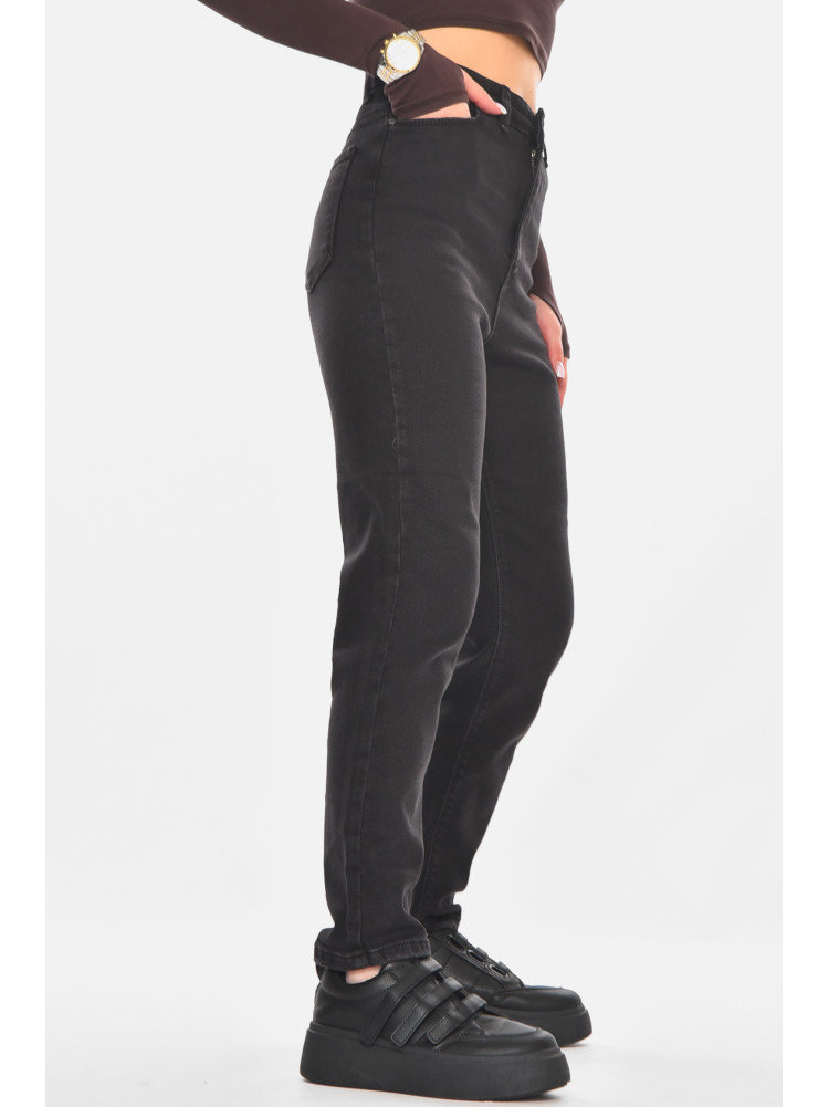 Джинсы женские однотонные черного цвета S5325 210810C