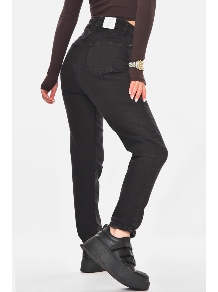 Джинсы женские однотонные черного цвета S5325 210810C
