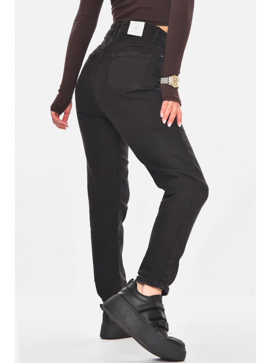 Джинсы женские однотонные черного цвета S5325 210810C