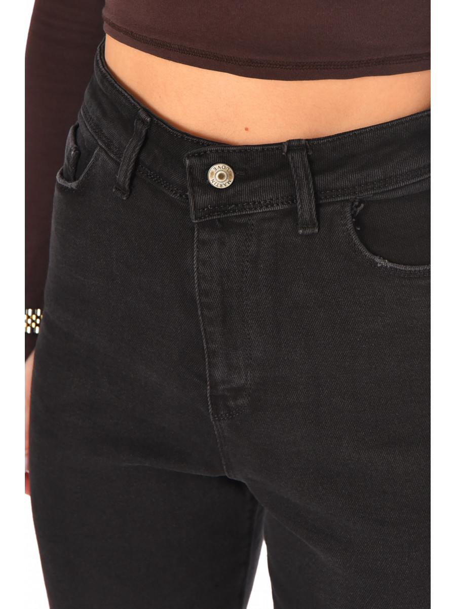 Джинсы женские однотонные черного цвета S5325 210810C