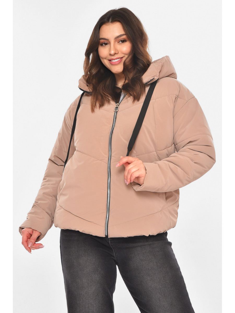 Куртка женская демисезонная пудрового цвета Уценка 210817C