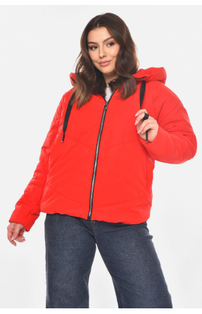 Куртка жіноча демісезонна червоного кольору 207 210821C