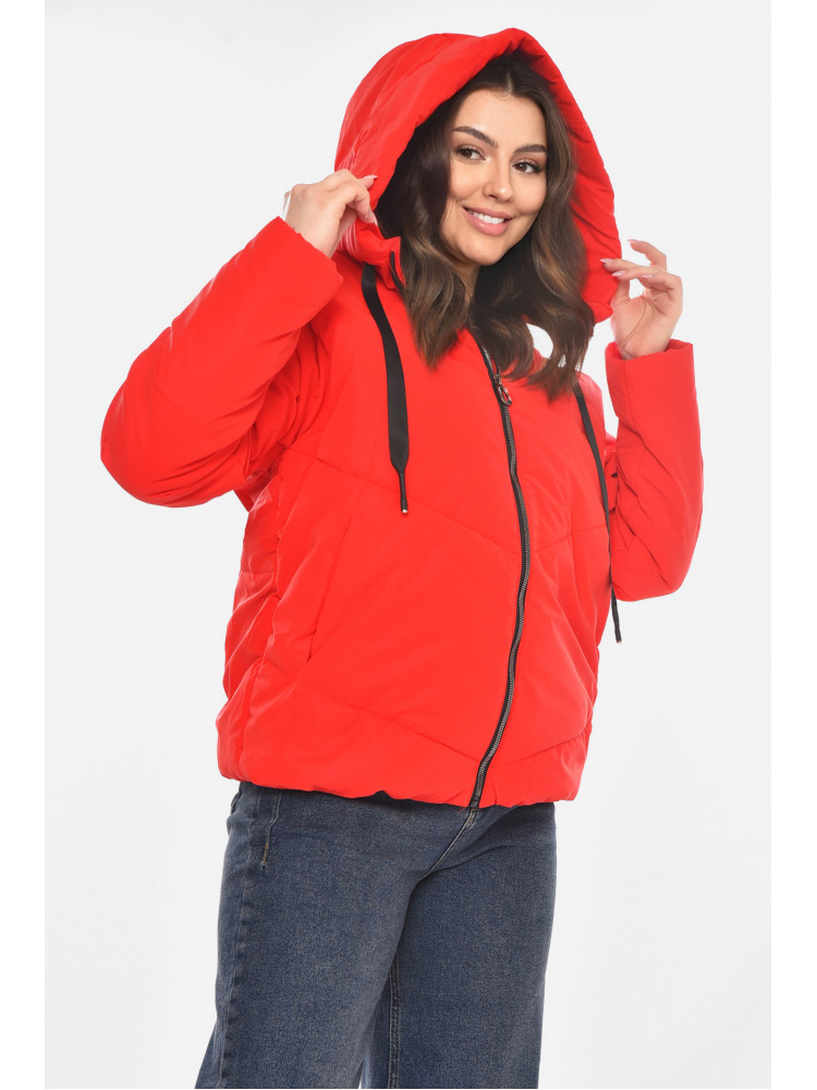 Куртка жіноча демісезонна червоного кольору 207 210821C