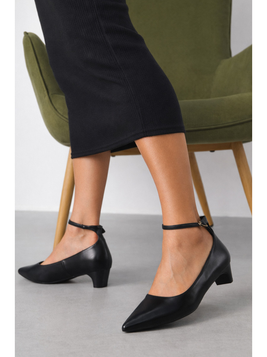 Туфли женские черного цвета L 1987-3 210822C
