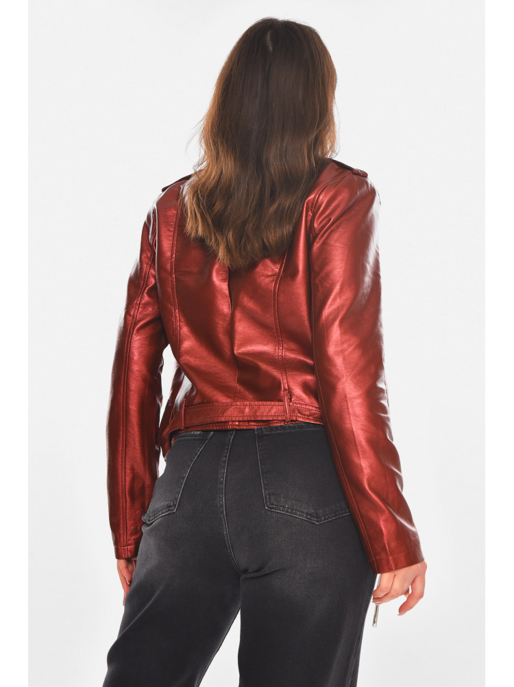 Куртка-косуха жіноча з екошкіри мідного кольору 1607 210831C