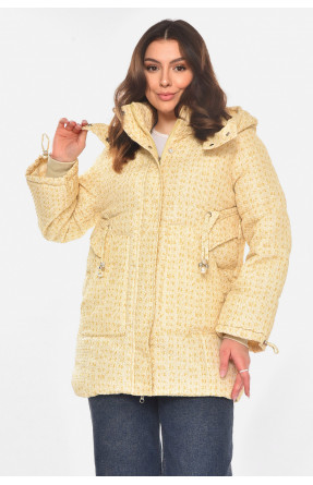 Куртка женская демисезонная бежевого цвета 8802 210834C Куртка женская демисезонная бежевого цвета 8802 210834C