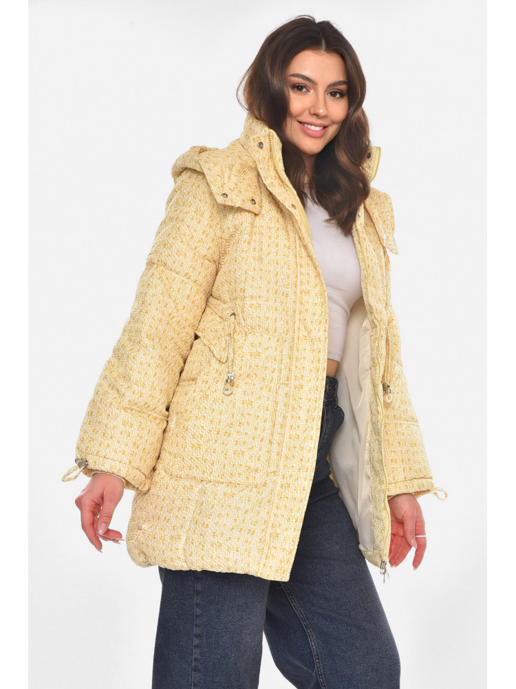 Куртка женская демисезонная бежевого цвета 8802 210834C