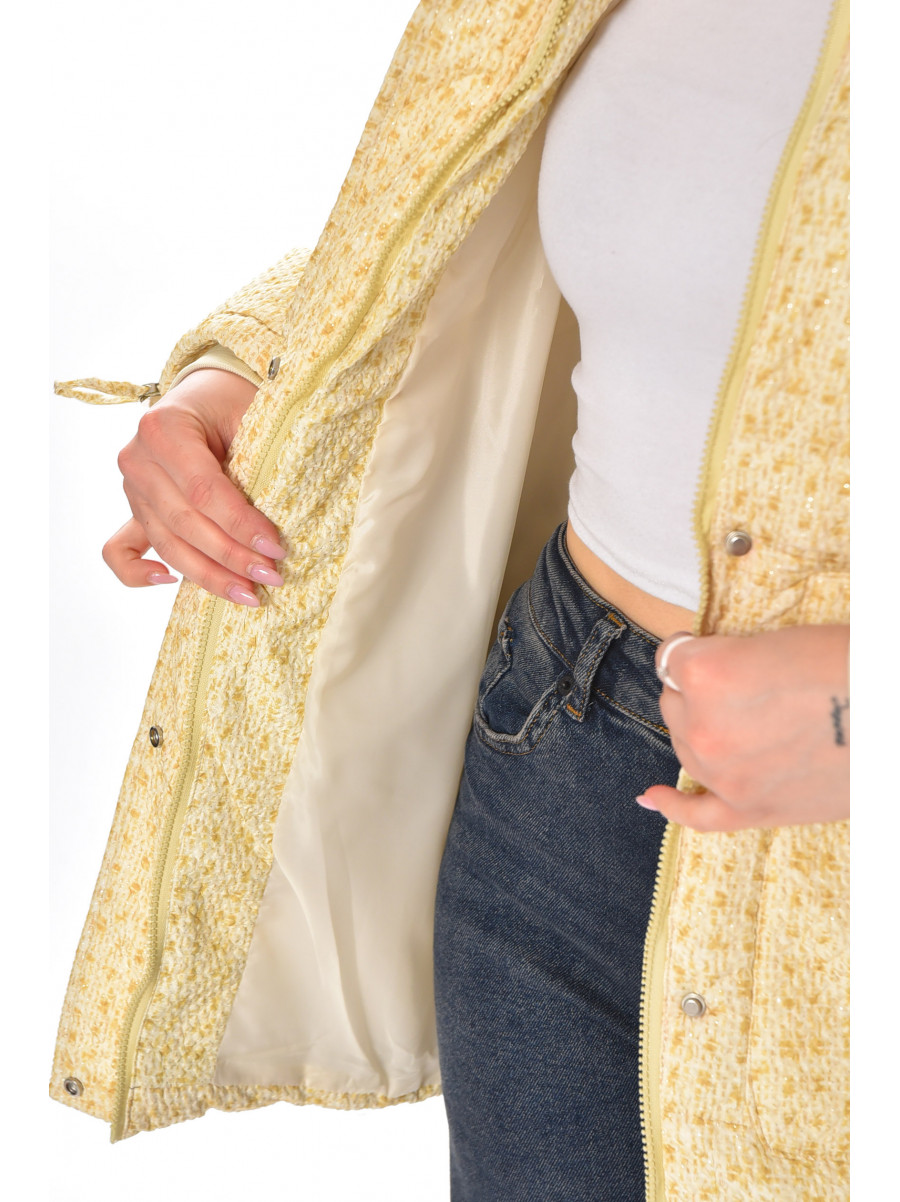 Куртка женская демисезонная бежевого цвета 8802 210834C