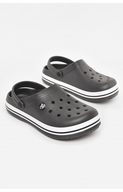 Кроксы мужские темно-серого цвета 224 210842C