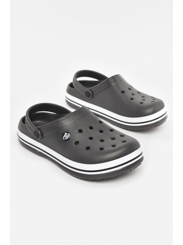 Кроксы мужские темно-серого цвета 224 210842C