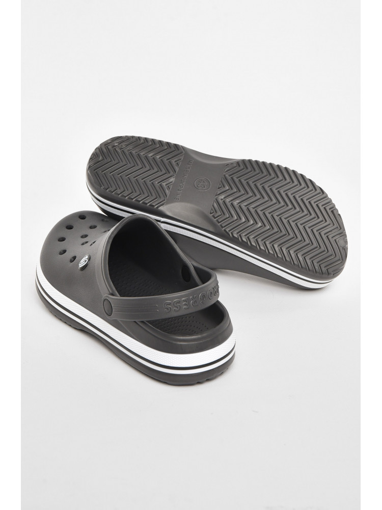 Кроксы мужские темно-серого цвета 224 210842C