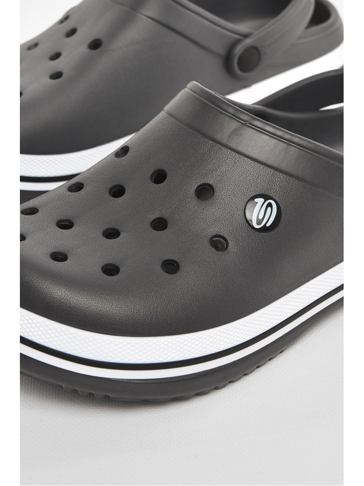 Кроксы мужские темно-серого цвета 224 210842C