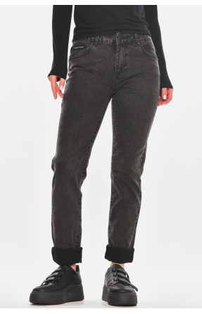 Джинсы женские однотонные черного цвета 210853C Джинсы женские однотонные черного цвета 210853C