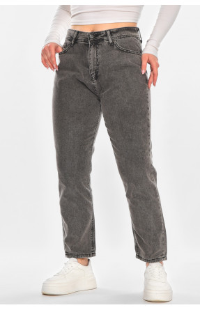 Джинсы женские однотонные серого цвета 210854C Джинсы женские однотонные серого цвета 210854C