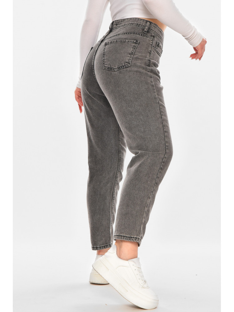 Джинсы женские однотонные серого цвета 210854C