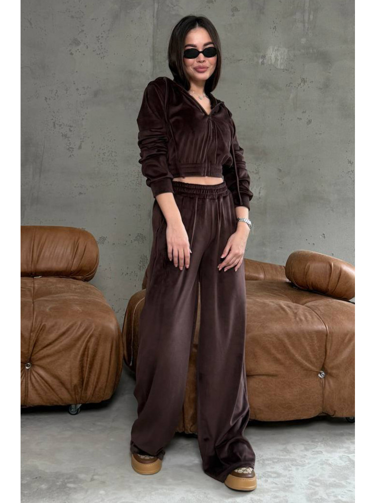 Спортивный костюм женский коричнивого цвета 1053 210857C