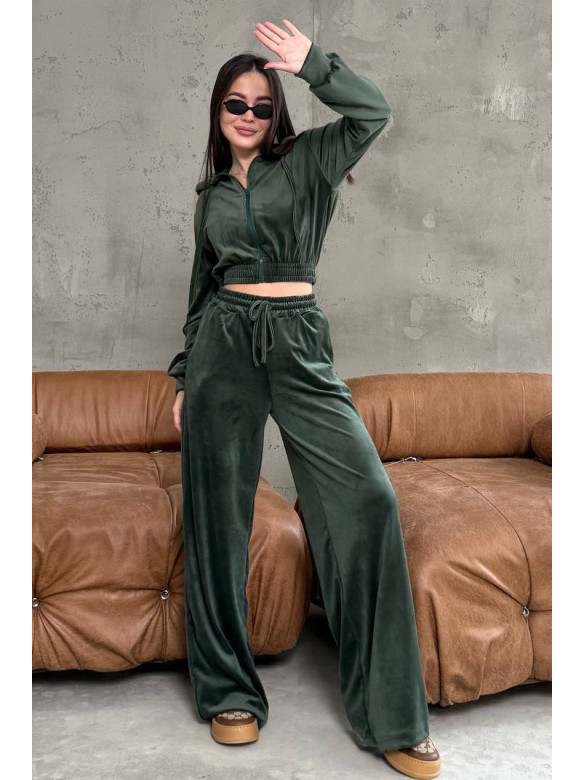 Спортивный костюм женский цвета хаки 1053 210858C