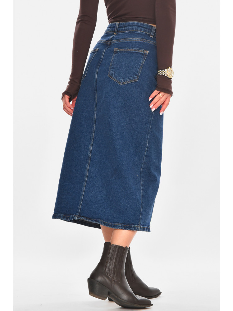 Юбка женская джинсовая тёмно-синего цвета 4589 210862C