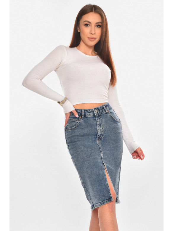 Юбка женская джинсовая синего цвета 20571 210863C