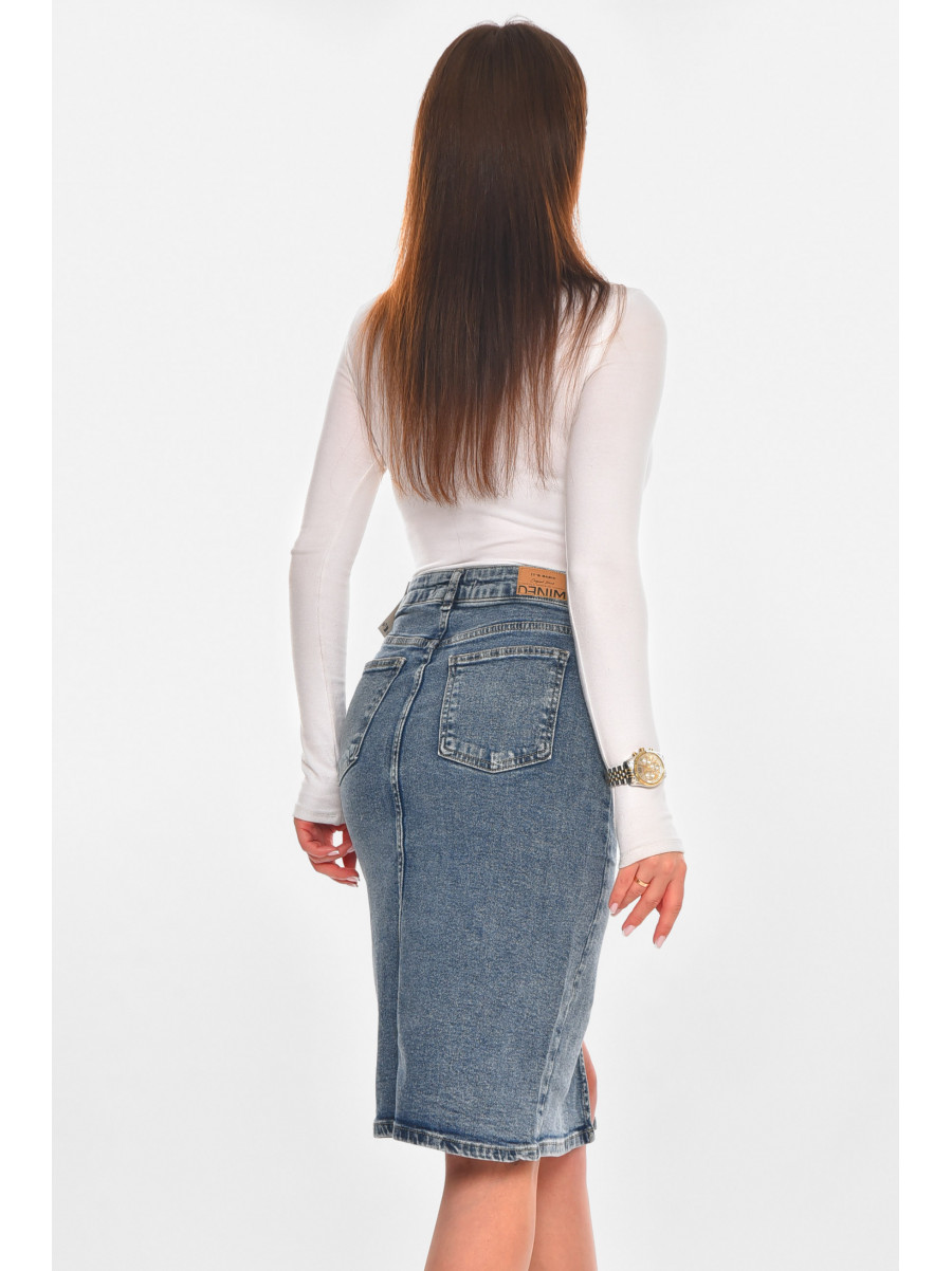 Юбка женская джинсовая синего цвета 20571 210863C