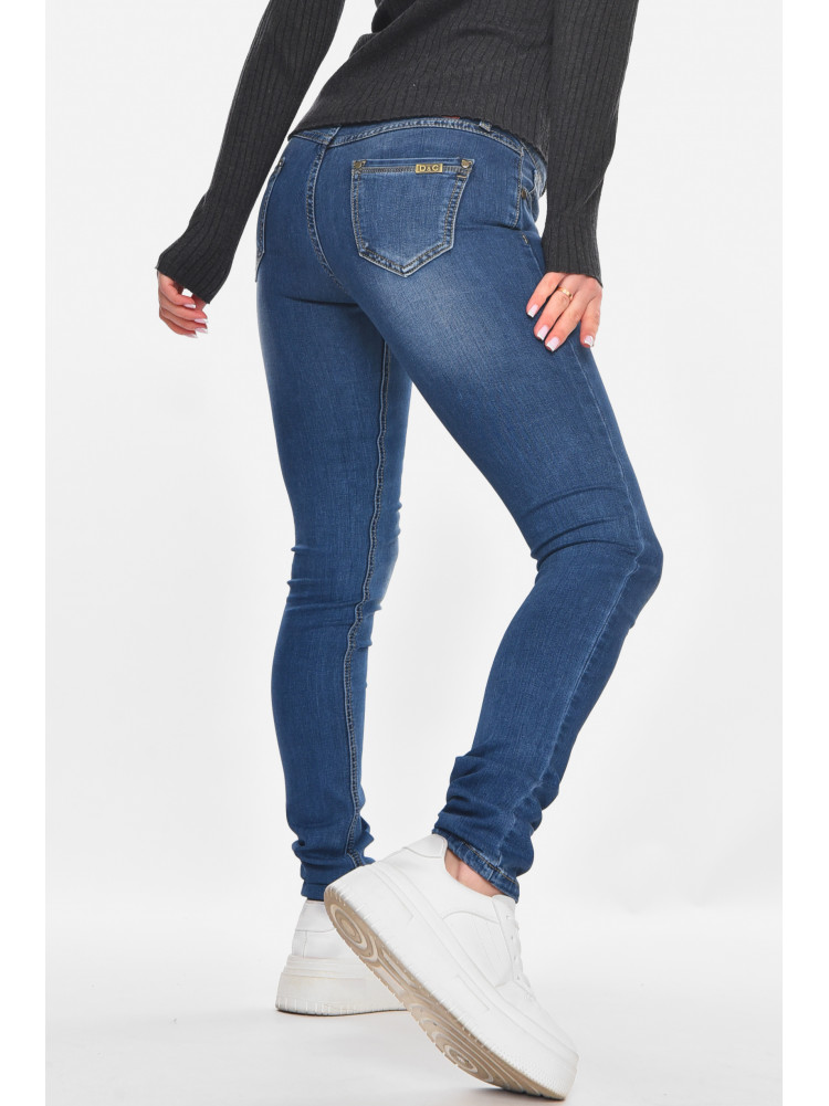 Джинсы женские однотонные синего цвета RA601 210864C