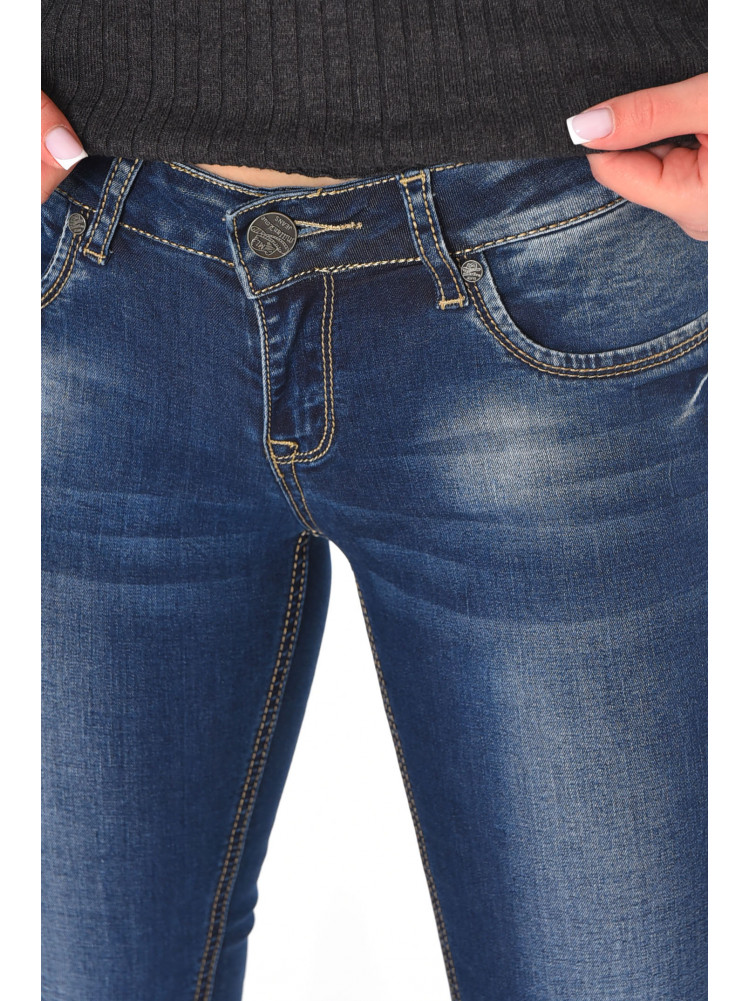Джинсы женские однотонные синего цвета RA604 210865C