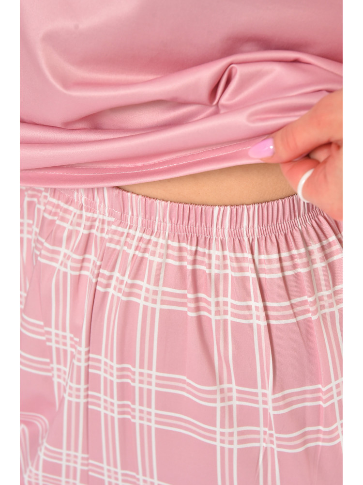 Пижама женская розового цвета с принтом 500021 210873C