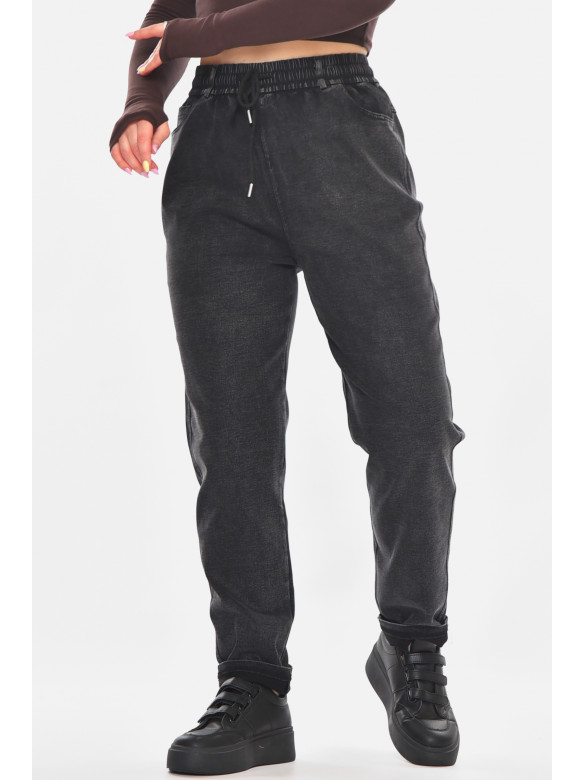 Джинсы женские однотонные черного цвета А4088-1 210889C