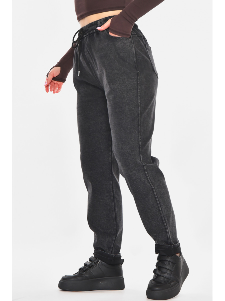 Джинсы женские однотонные черного цвета А4088-1 210889C