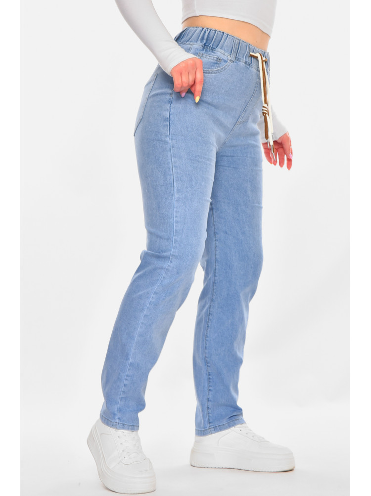 Джинсы женские однотонные голубого цвета 785-1B 210897C