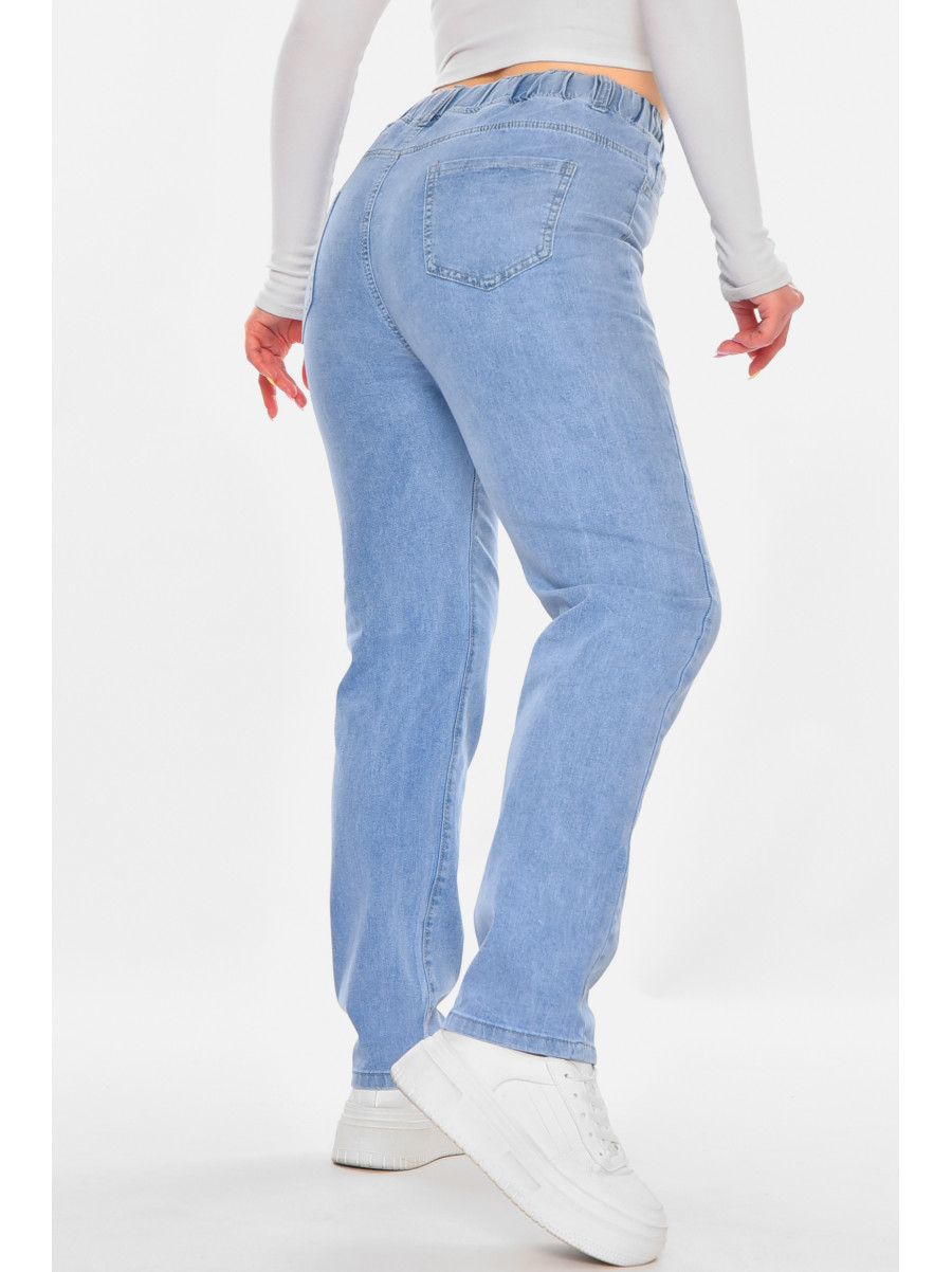 Джинсы женские однотонные голубого цвета 785-1B 210897C