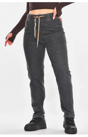 Джинсы женские однотонные тёмно-серого цвета 785-1С 210903C